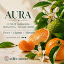 Refil Difusor de Varetas Aura – Bergamota, Flor de Laranjeira e Folhas Verdes