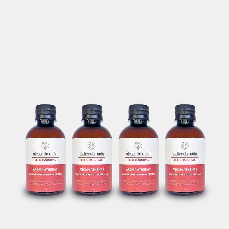 Combo 04 Refis Máquinas de Aromatização Athenas - 250ml