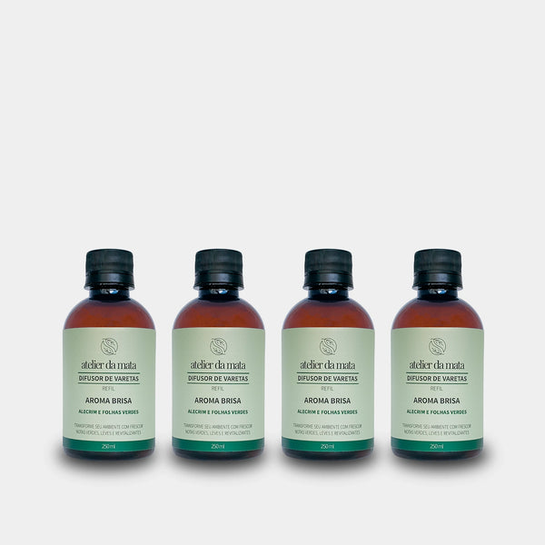 Combo 04 Refis Difusor de Varetas Brisa - 250ml