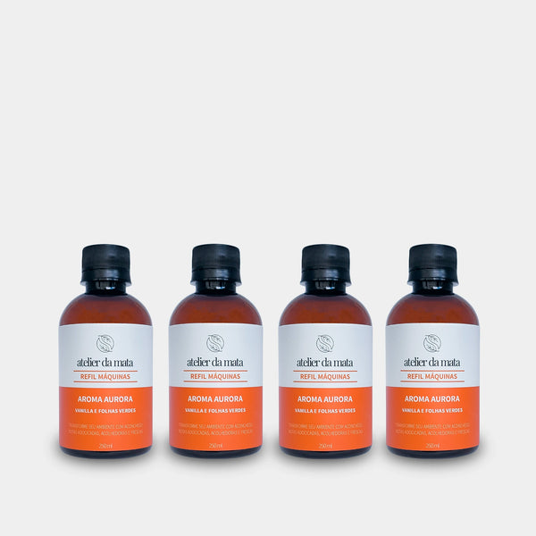 Combo 04 Refis Máquinas de Aromatização Aurora - 250ml