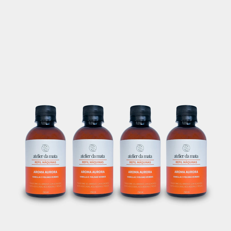 Combo 04 Refis Máquinas de Aromatização Aurora - 250ml