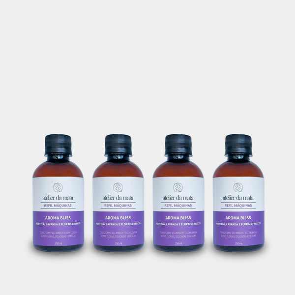 Combo 04 Refis Máquinas de Aromatização Bliss - 250ml