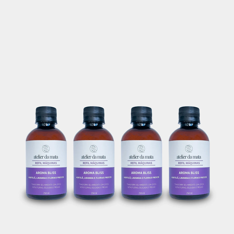 Combo 04 Refis Máquinas de Aromatização Bliss - 250ml