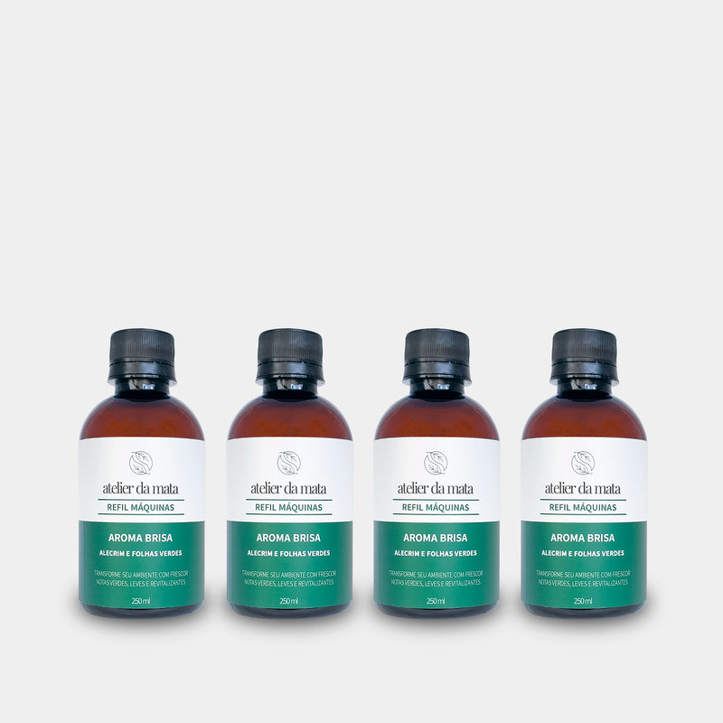 Combo 04 Refis Máquinas de Aromatização Brisa - 250ml