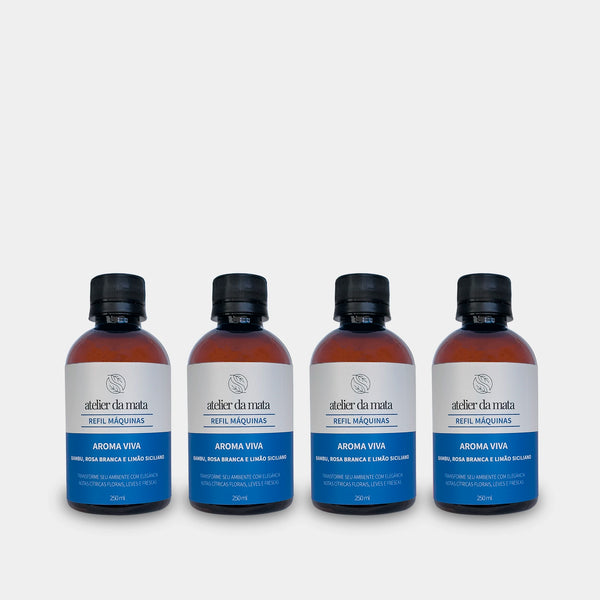 Combo 04 Refis Máquinas de Aromatização Viva - 250ml