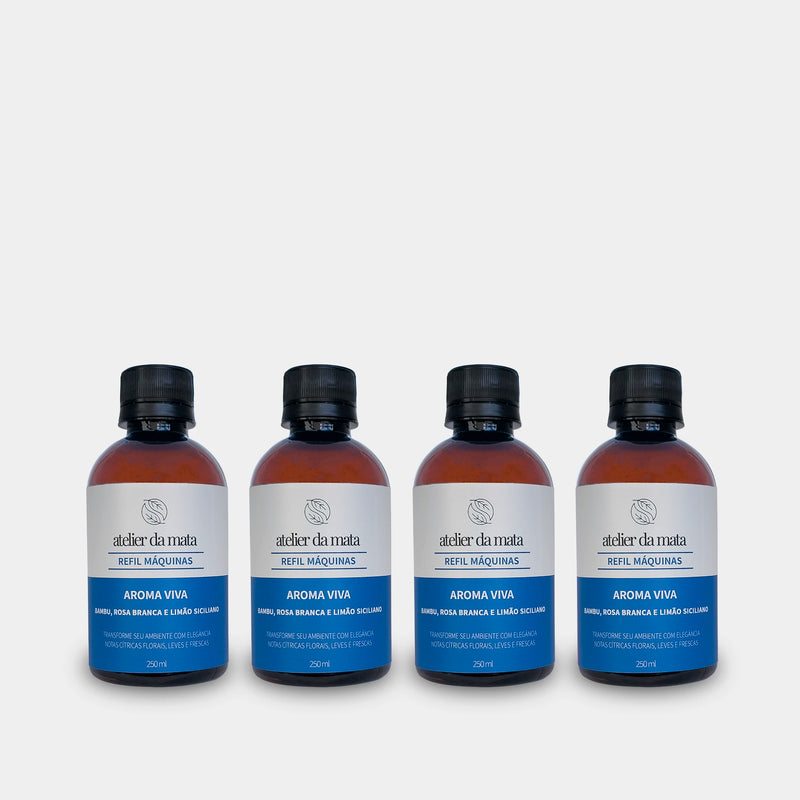 Combo 04 Refis Máquinas de Aromatização Viva - 250ml