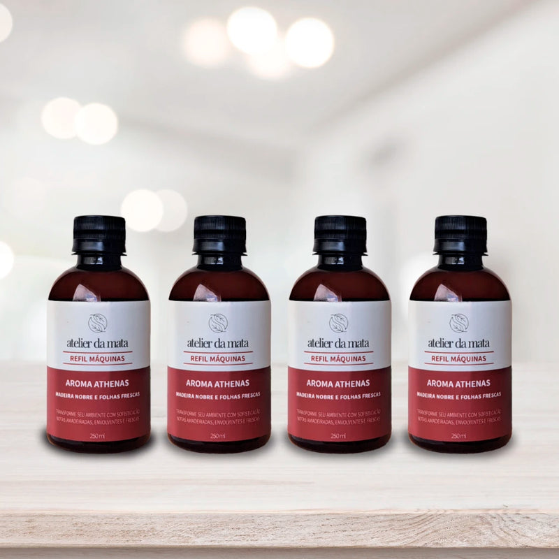 Combo 04 Refis Máquinas de Aromatização Athenas - 250ml