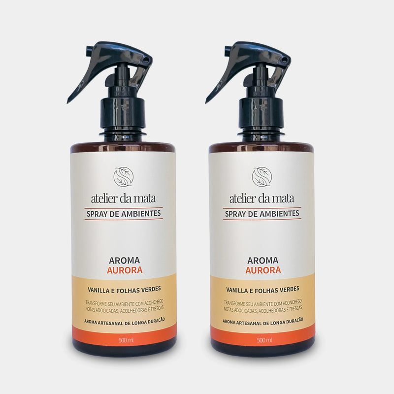 Combo 02 Sprays de Ambientes Aurora - 500ml