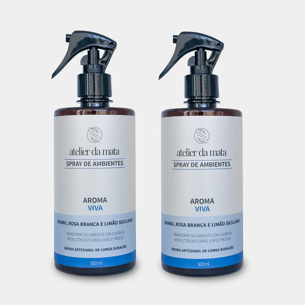 Combo 02 Sprays de Ambientes Viva - 500ml