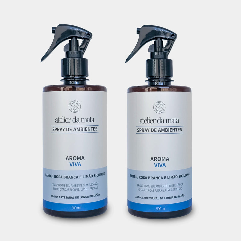 Combo 02 Sprays de Ambientes Viva - 500ml