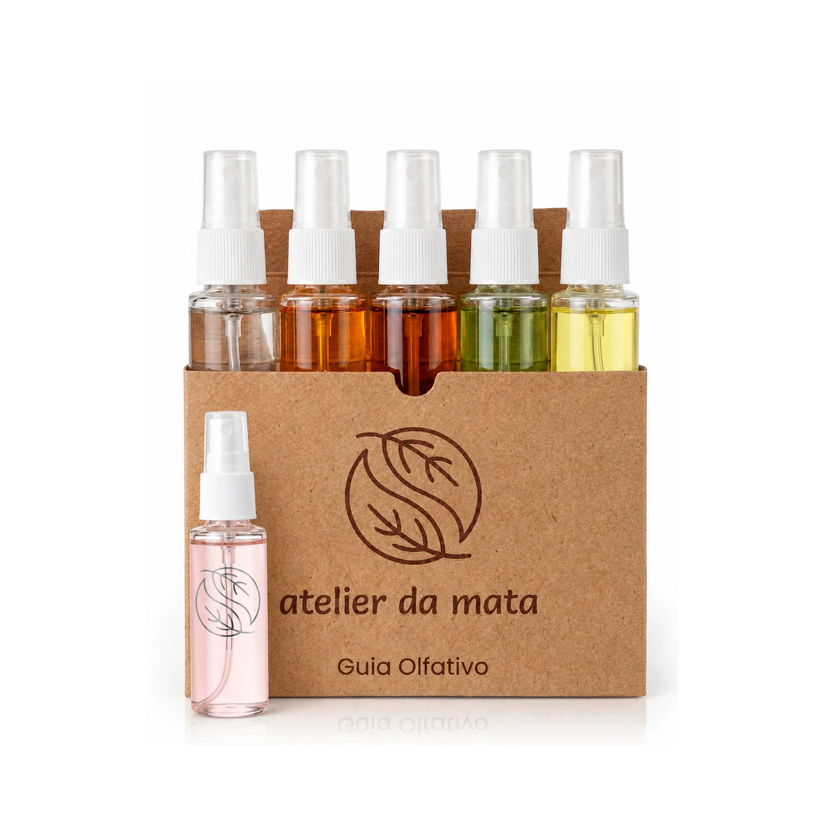 Guia Olfativo Atelier da Mata com seis aromas