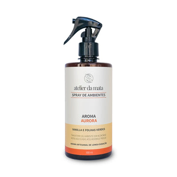 Spray Aromatizador de Ambiente Aurora – Vanilla e Folhas Verdes